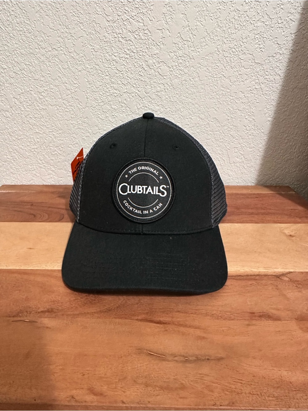 Clubtails SnapBack Black Trucker Hat with Mesh Back NWT